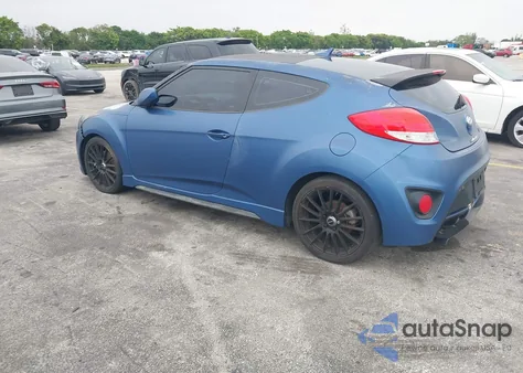 2016 Hyundai Veloster Turbo Rally Edition из США, поврежденный, VIN KMHTC6AE7GU261447
